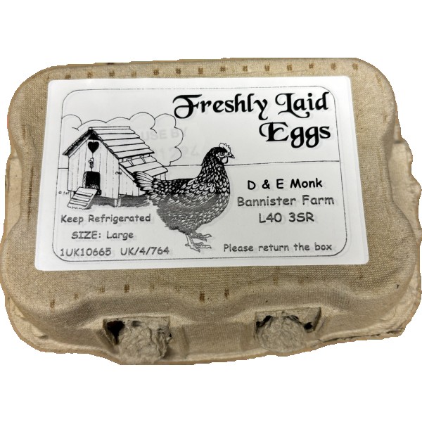 6 Large Free Range Eggs